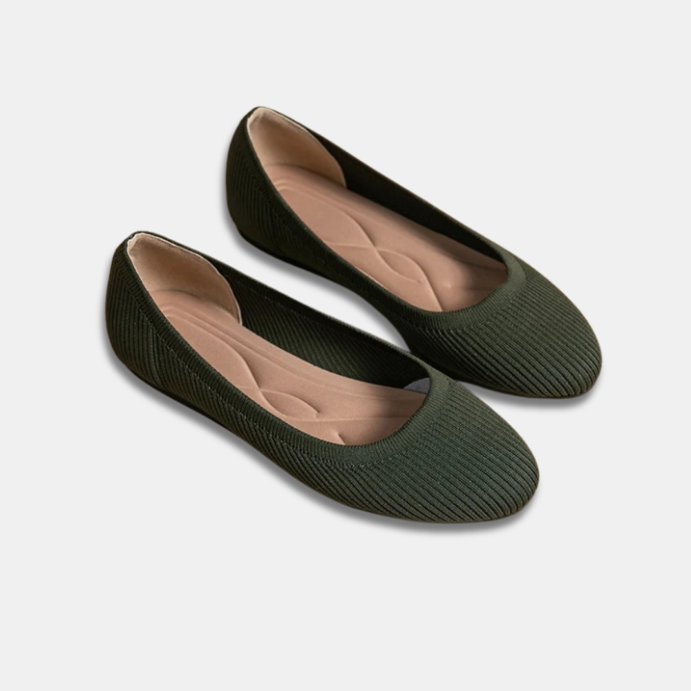Edith™ | Elegante ademende slip-on ballerina schoen