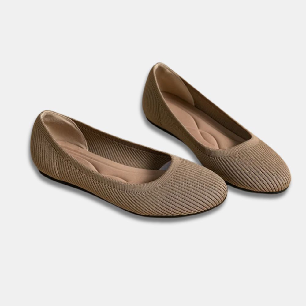 Edith™ | Elegante ademende slip-on ballerina schoen