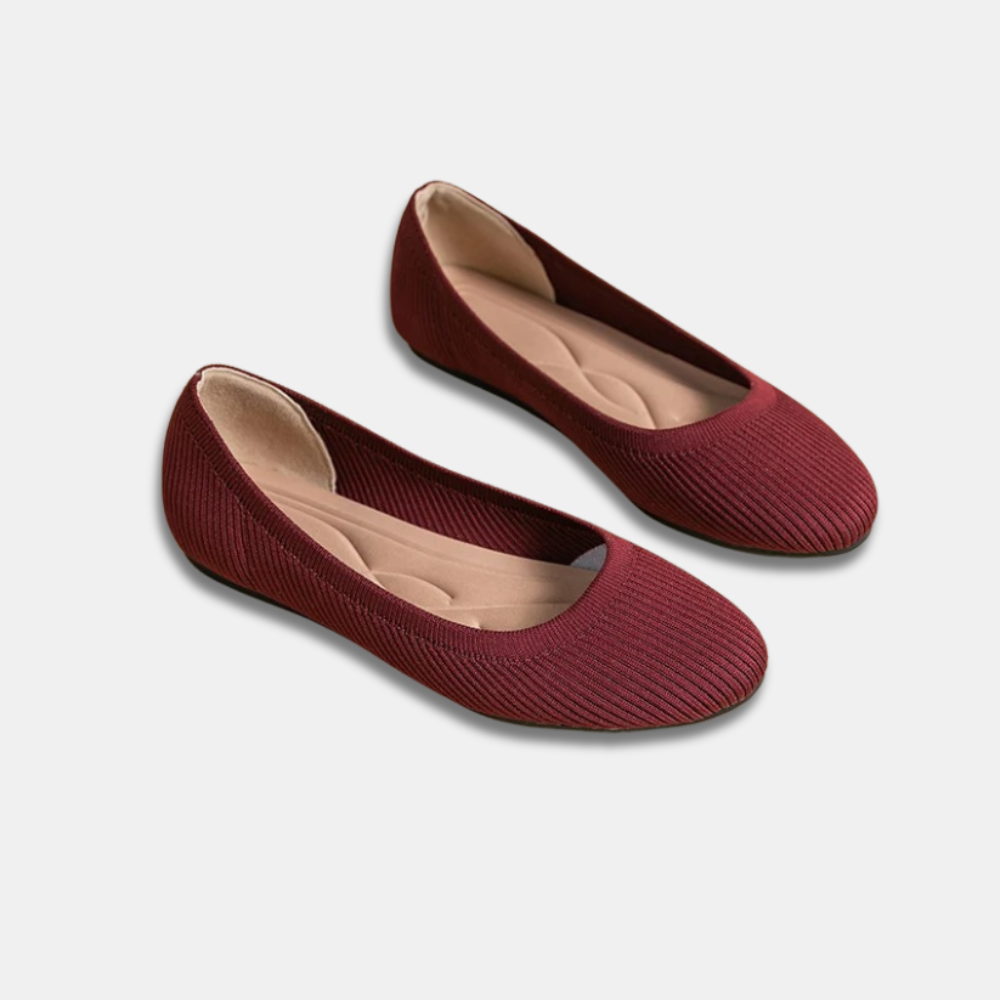 Edith™ | Elegante ademende slip-on ballerina schoen