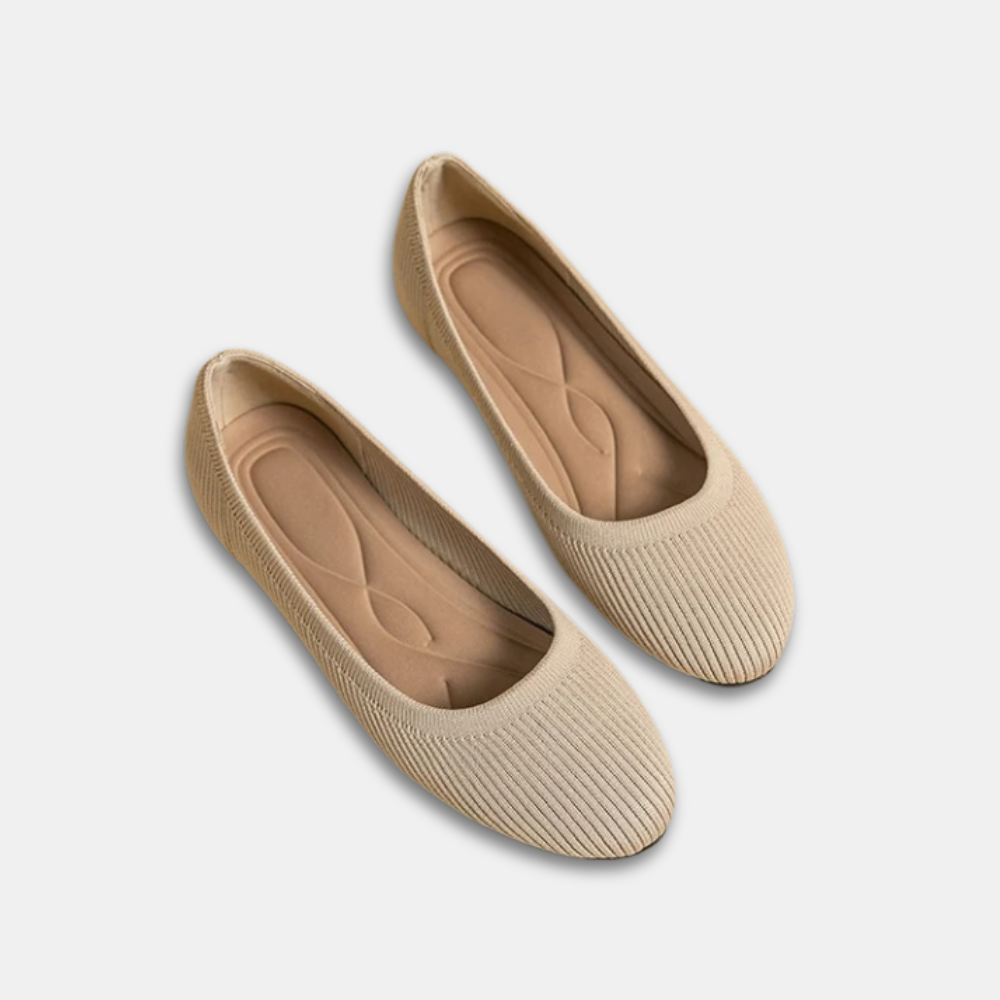 Edith™ | Elegante ademende slip-on ballerina schoen