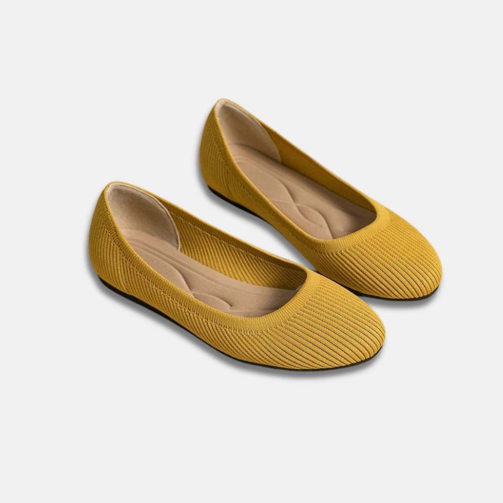 Edith™ | Elegante ademende slip-on ballerina schoen