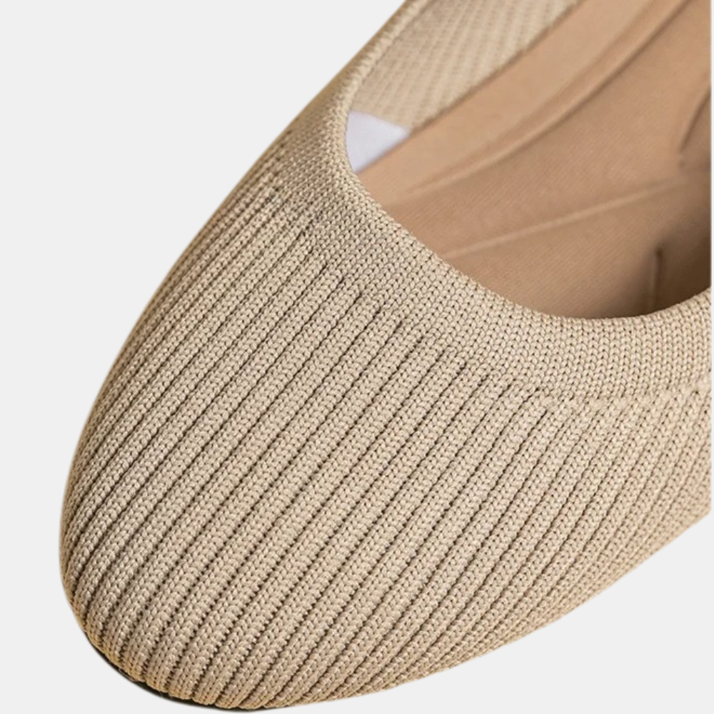 Edith™ | Elegante ademende slip-on ballerina schoen