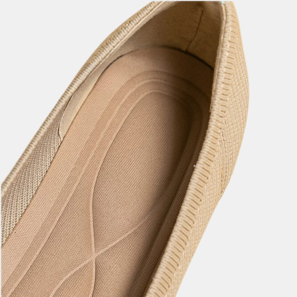 Edith™ | Elegante ademende slip-on ballerina schoen