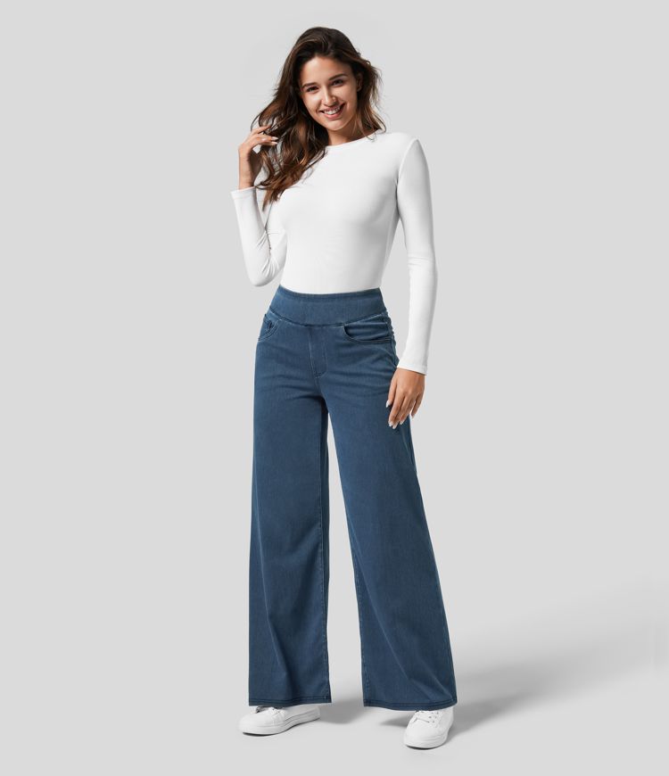 Evie™  | Comfy Elastische Broek met Hoge Taille